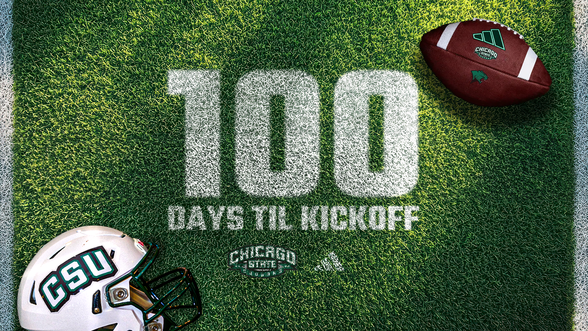 100 days football graphic 