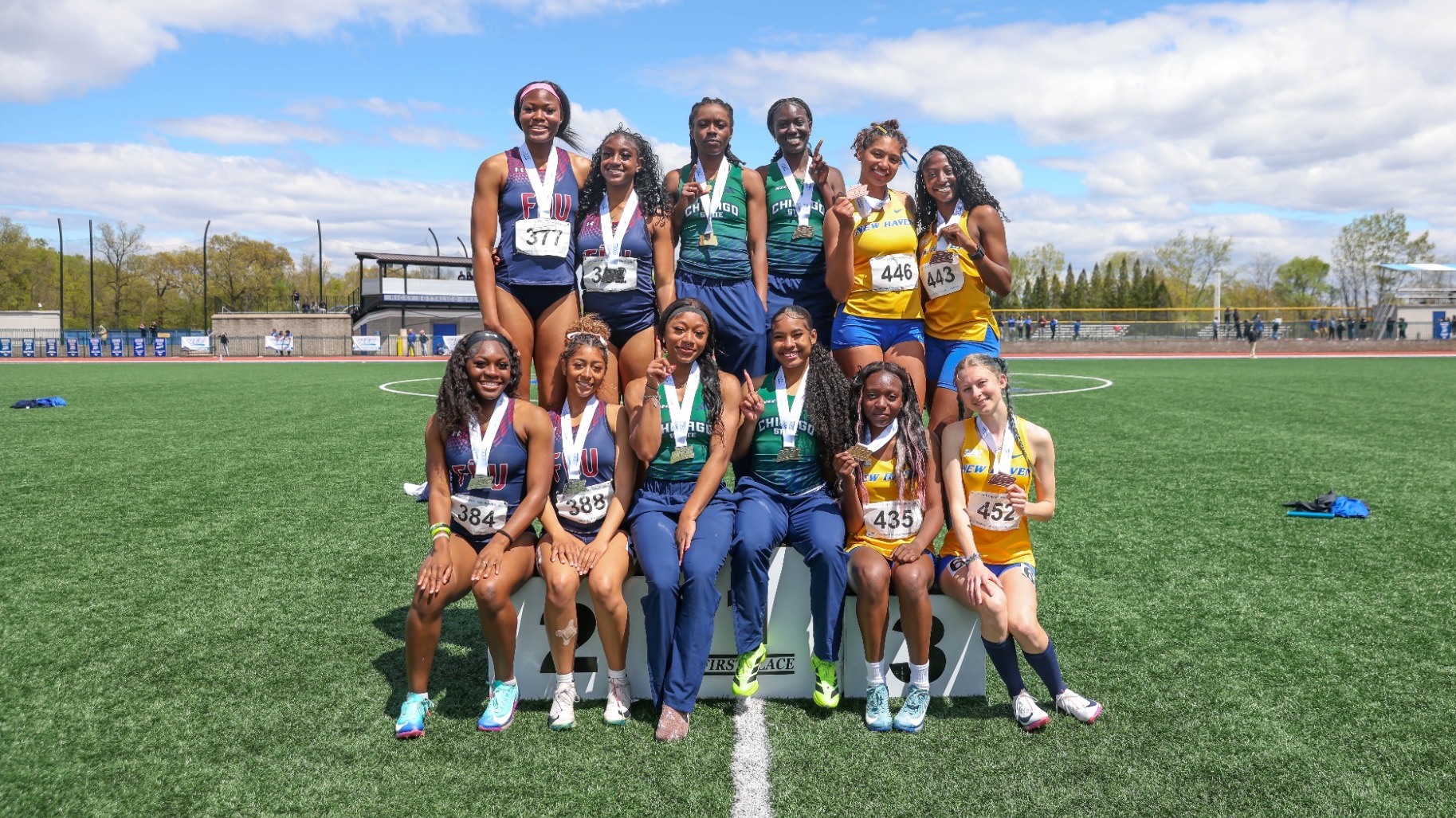 4x100 Conference Champion Podium