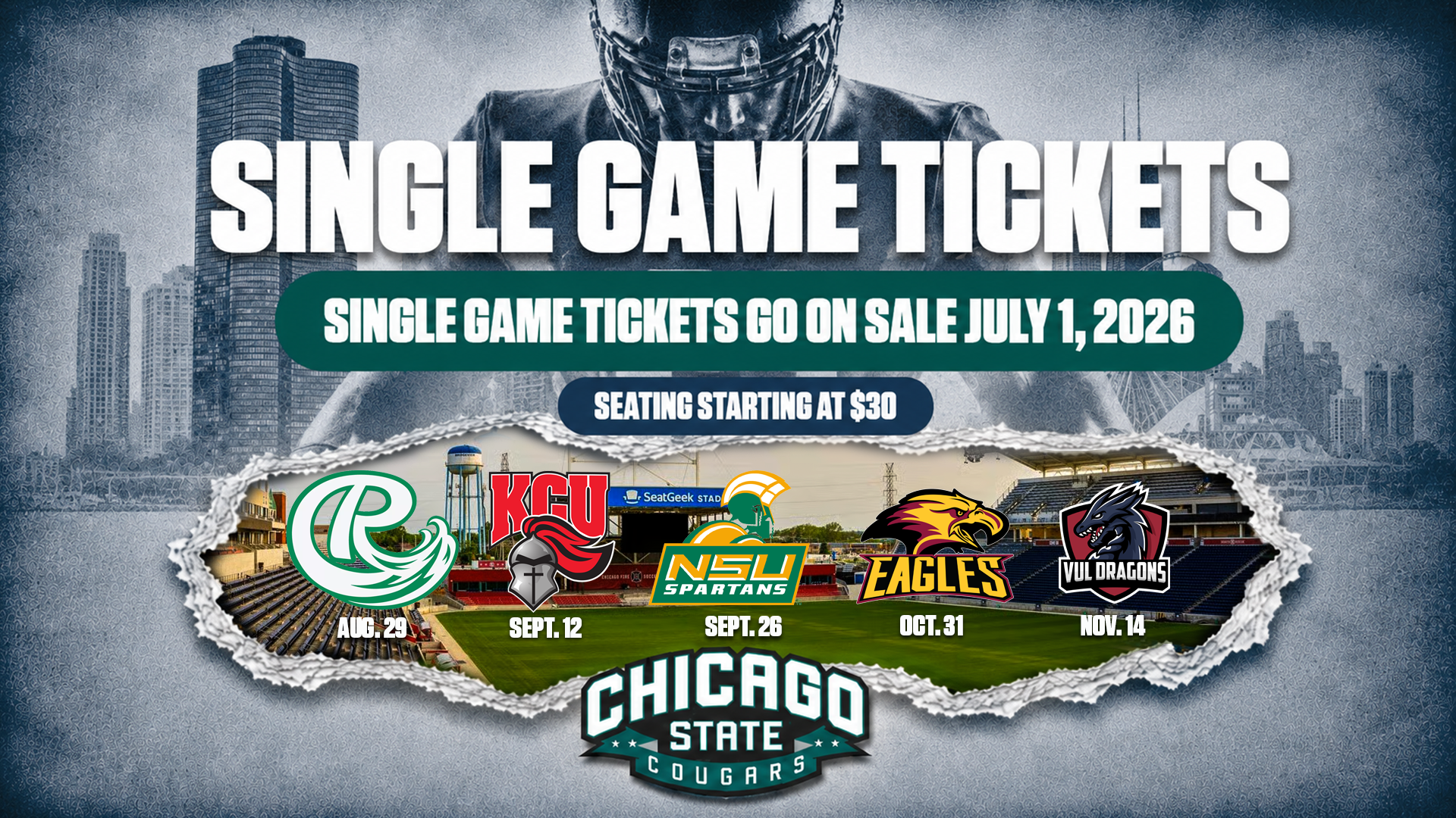 Single Game Tickets save the date 