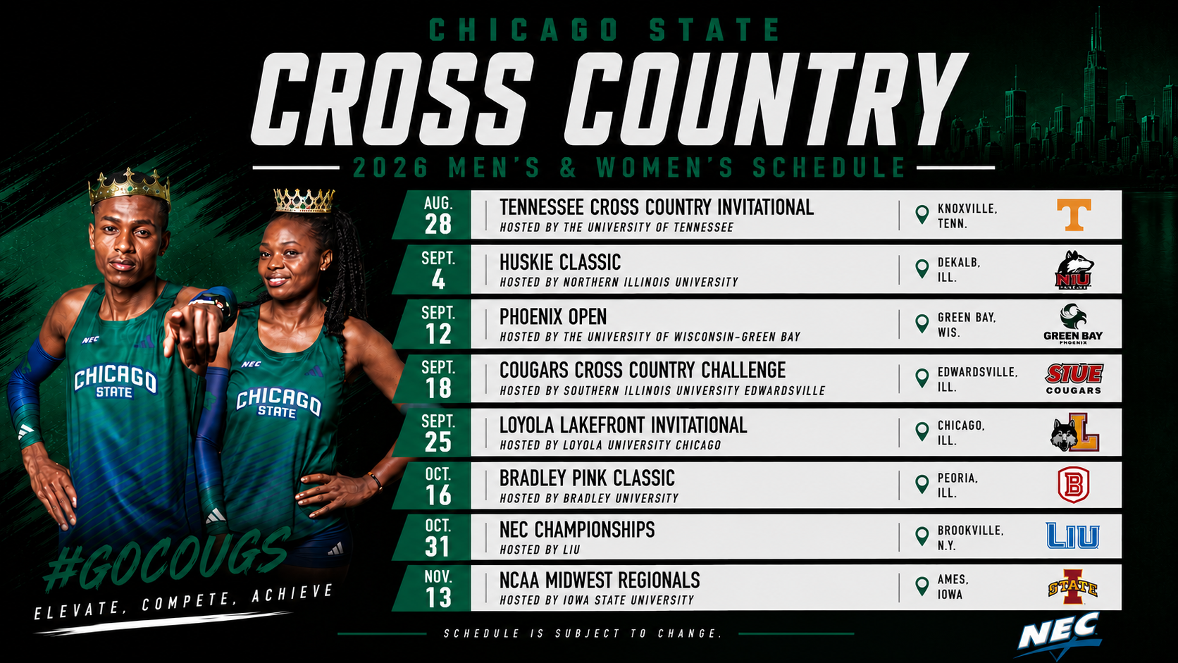 XC Schedule Graphic