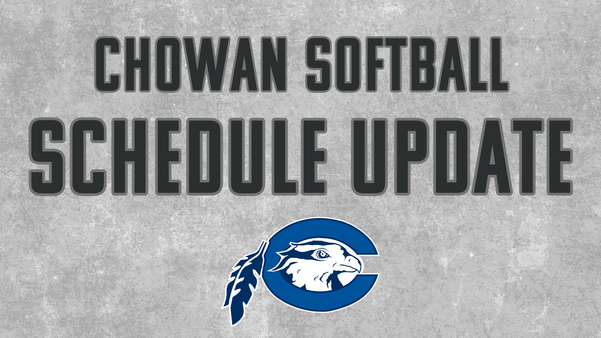 chowan softball schedule change