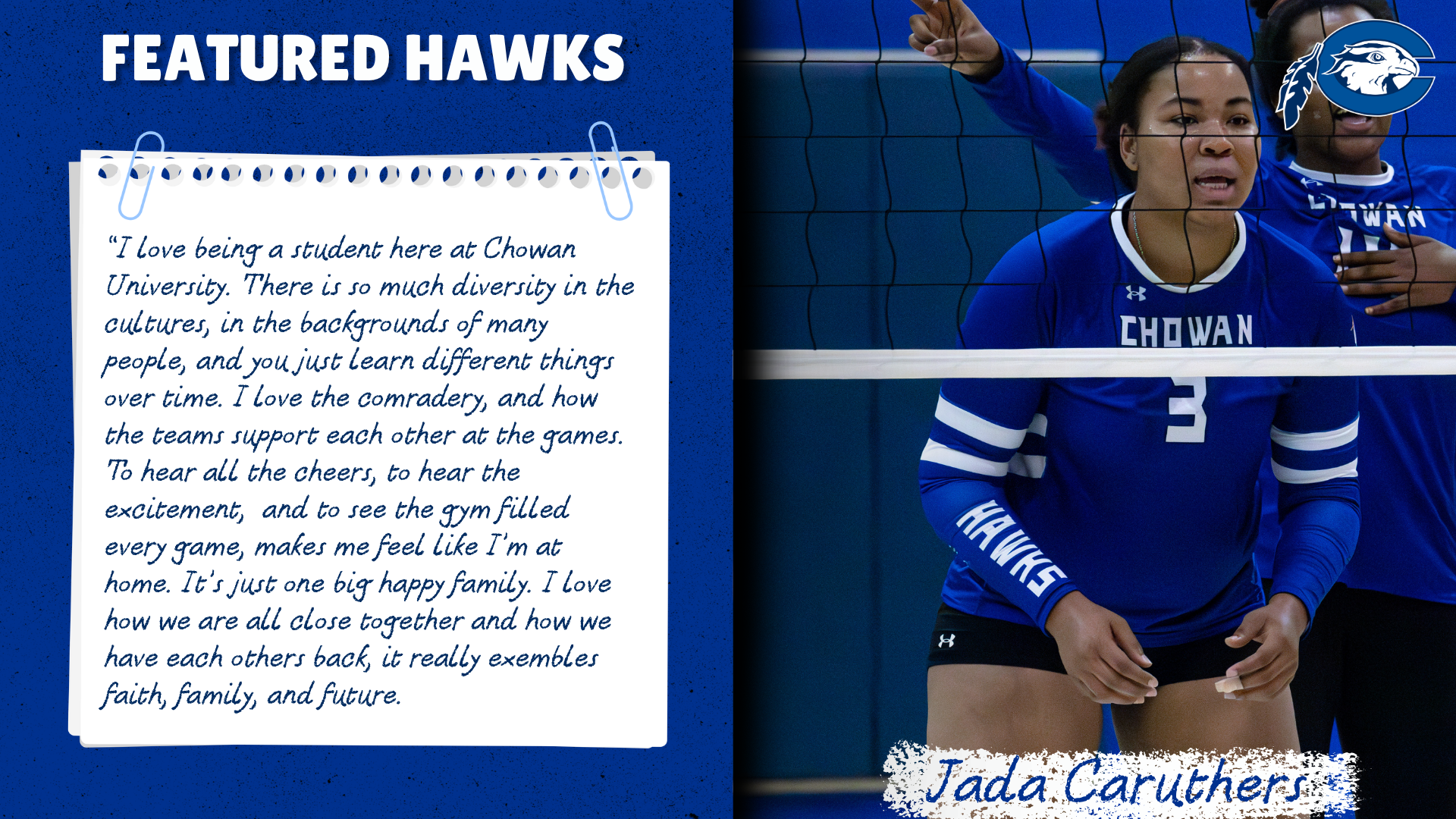 Jada Caruthers Featured Hawks