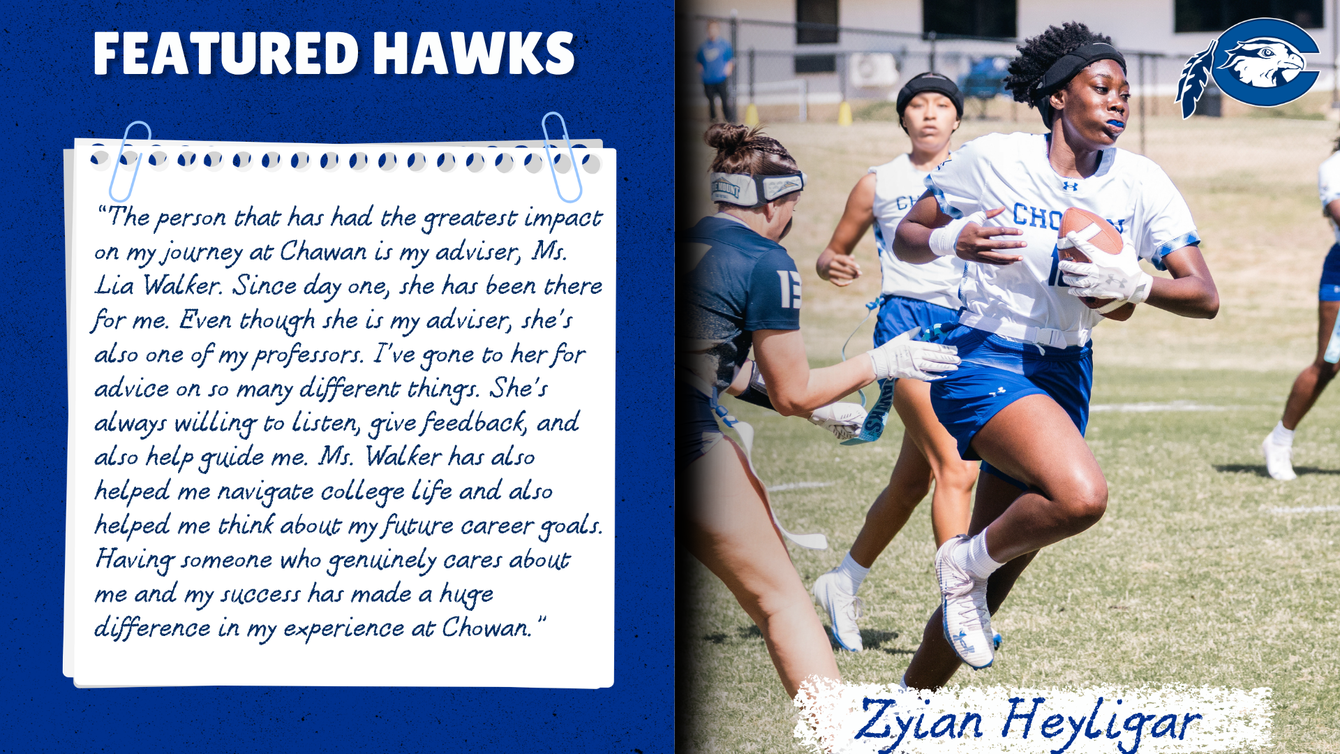 Zyain heyligar Featured Hawks
