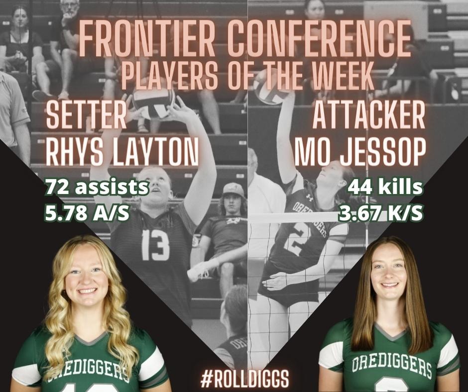 Jessop and Layton Named Frontier Players of the Week Montana Tech