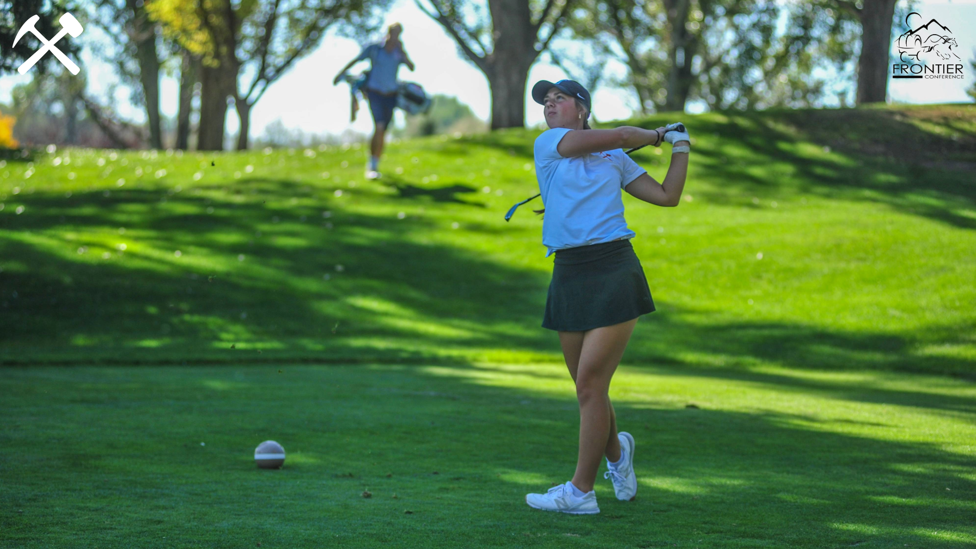 Keni Wade watches a tee shot fly at Laurel Golf Club