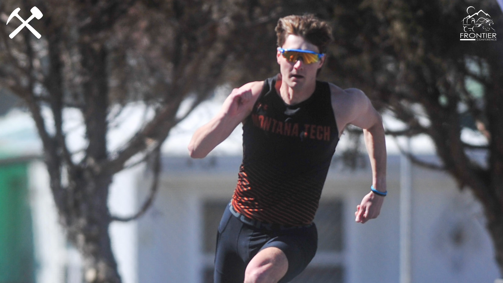 Konnor Gregerson running a sprint race