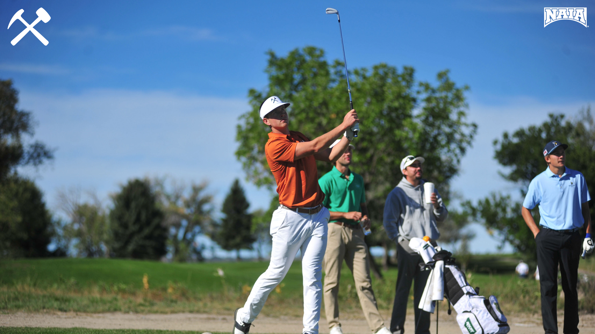 Montana Tech golfer playing a tournament round