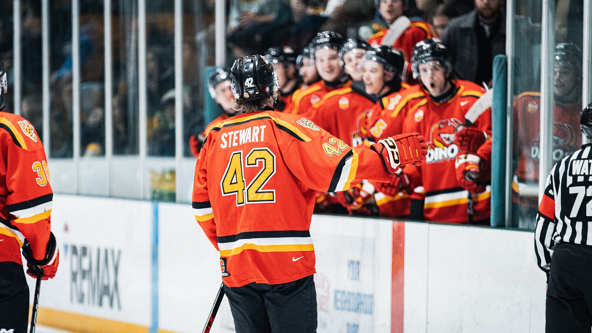 Mack Stewart, goal, team, celebration