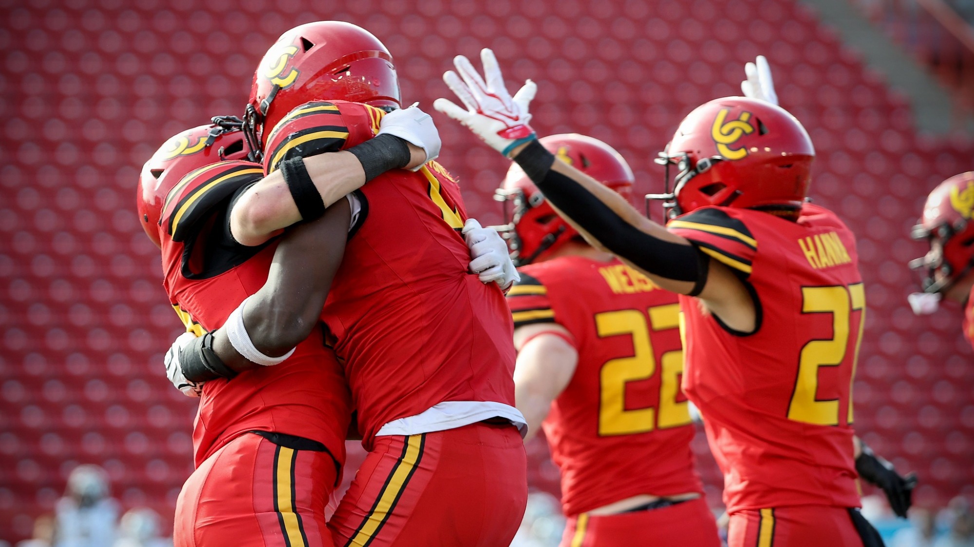 Dinos Football celebration