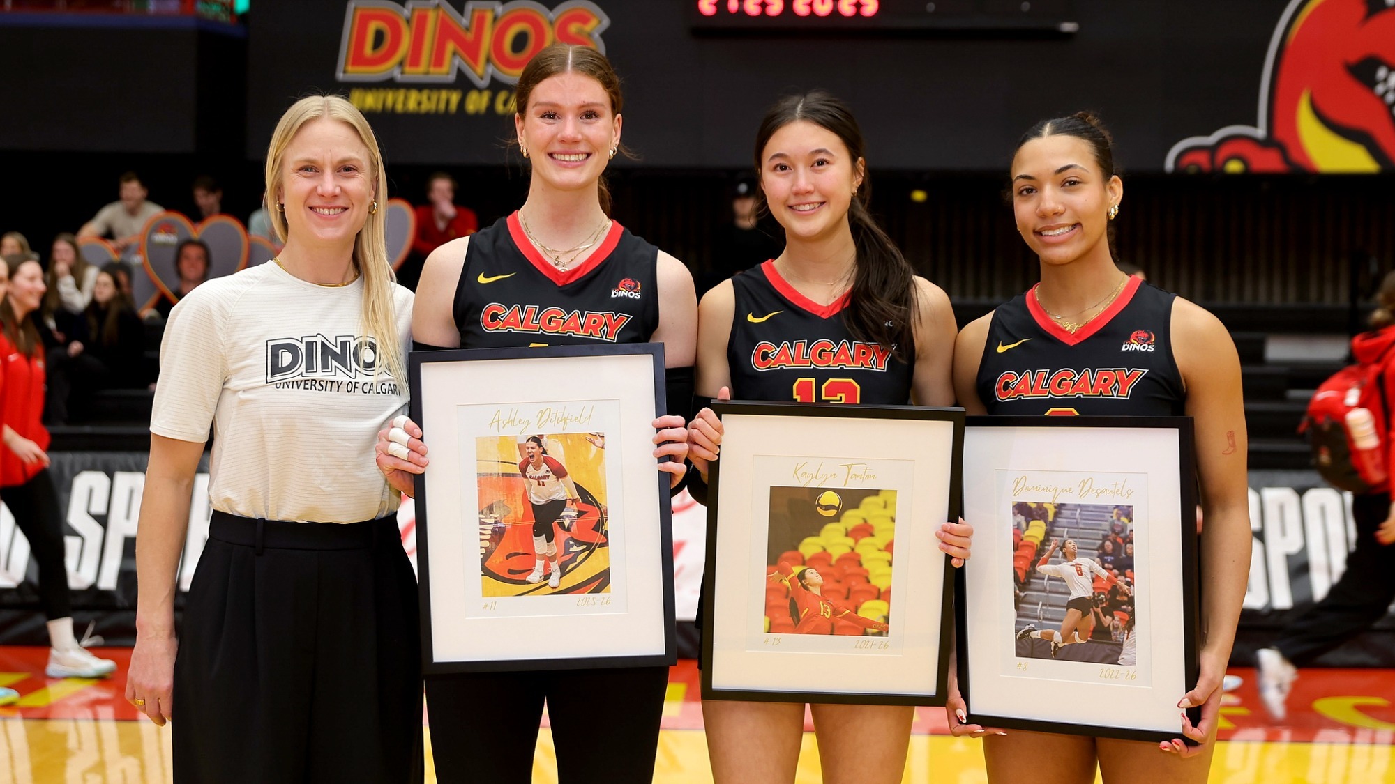 Dinos women's volleyball seniors