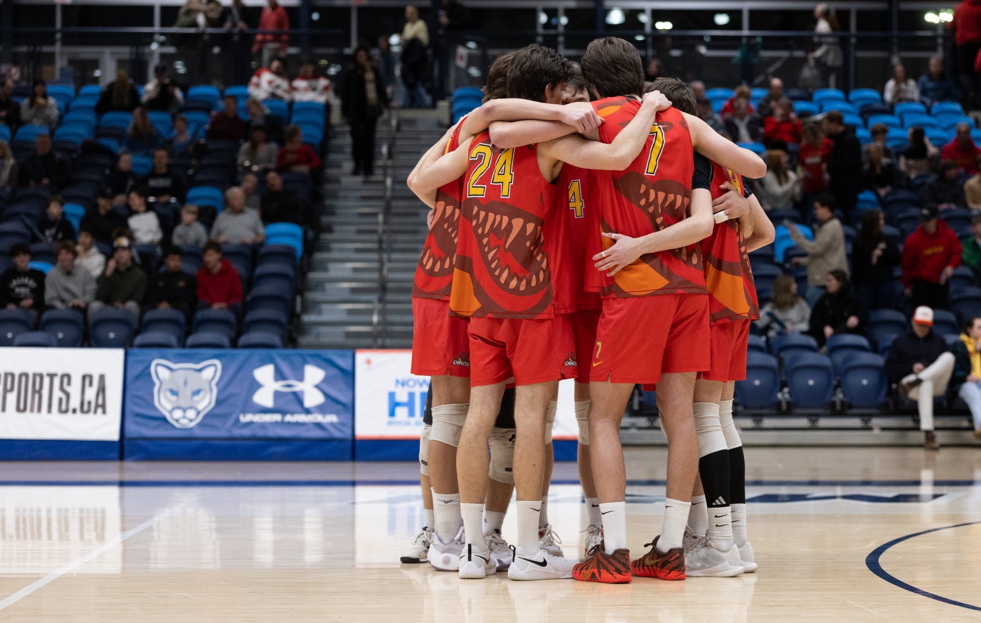 Dinos men's volleyball at MRU