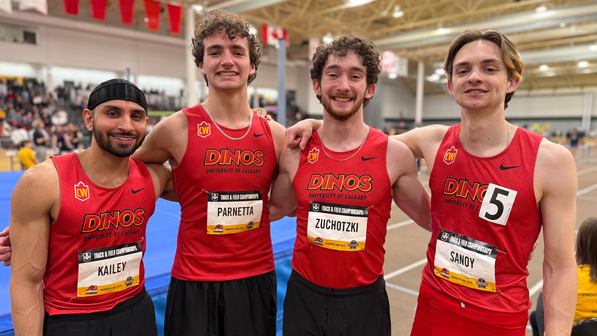 Harman Kailey, Ethan Parnetta, River Sanoy, Devon Zuchotzki, relay, record, team