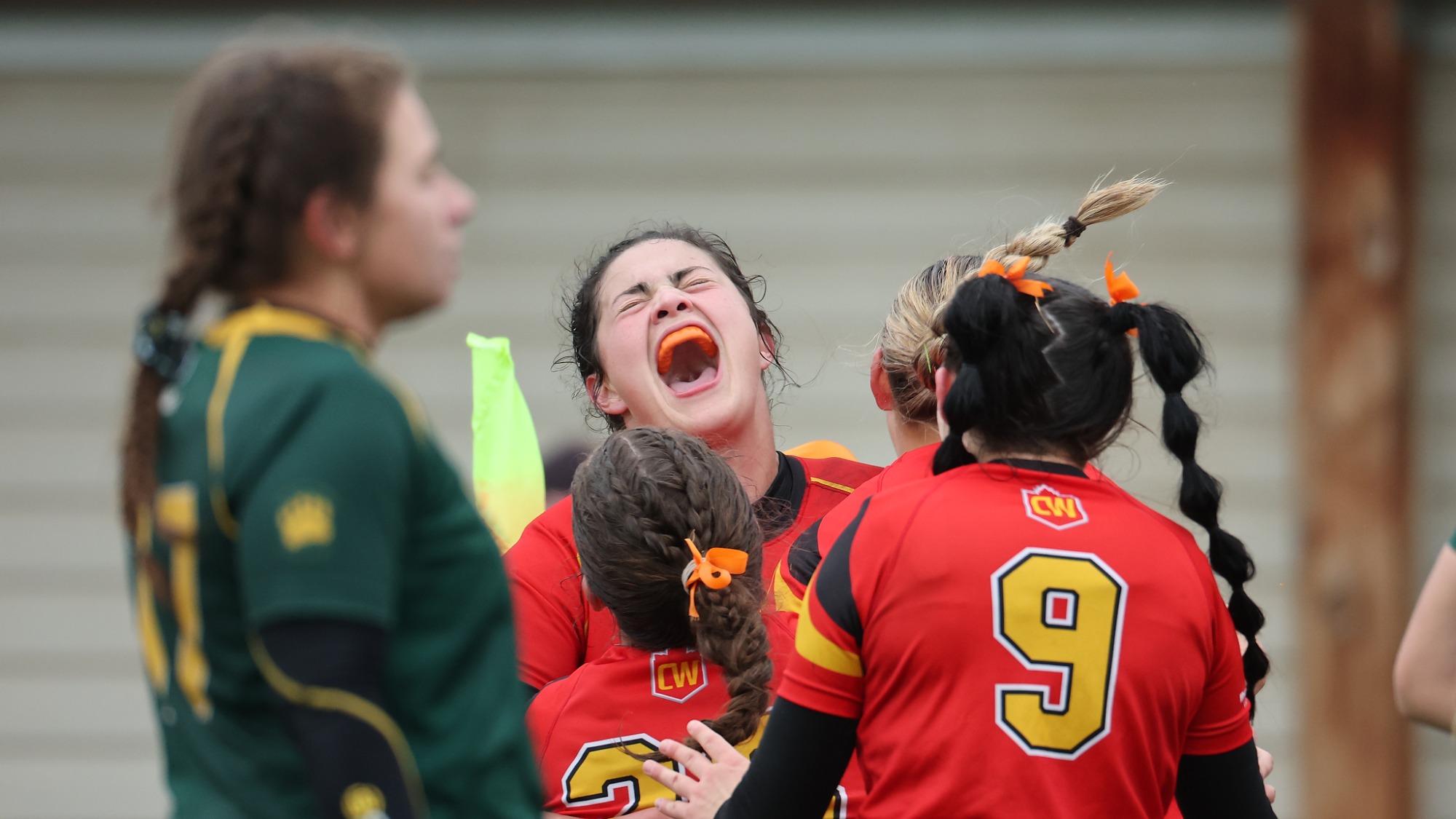 Dinos Women's Rugby Celebration