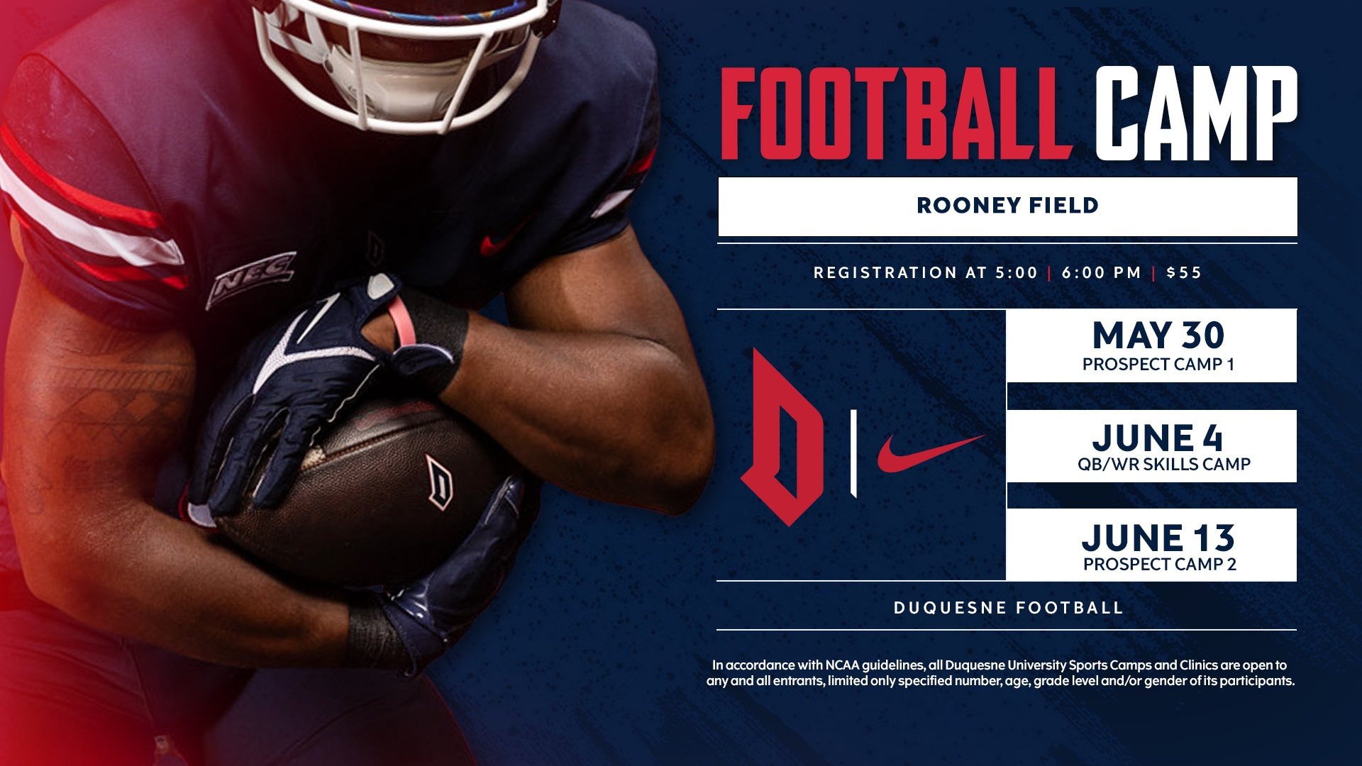 Duquesne to Offer Multiple Football Camps Duquesne University Athletics