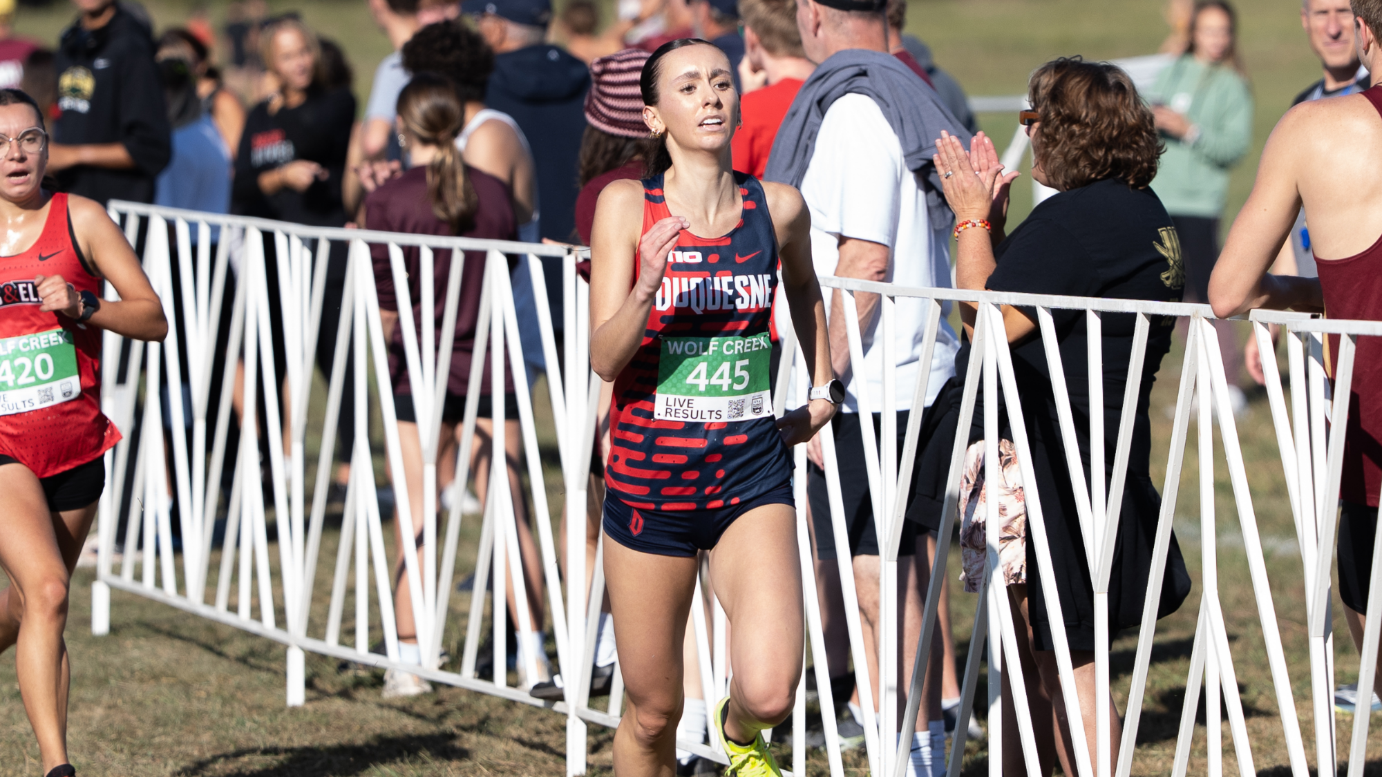 kashak runs at 2025 RMU XC meet