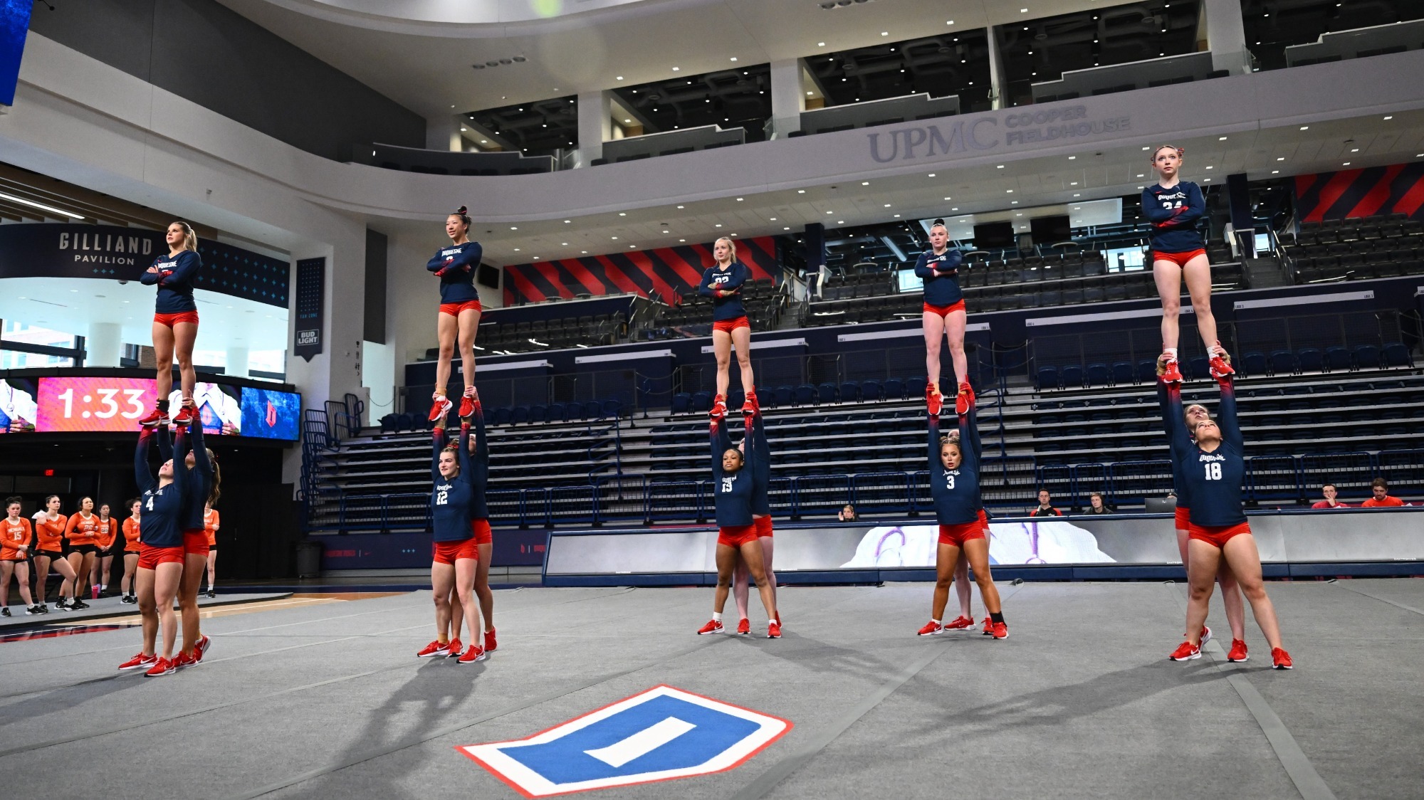 acrobatics and tumbling group competition during buffalo state meet 2025