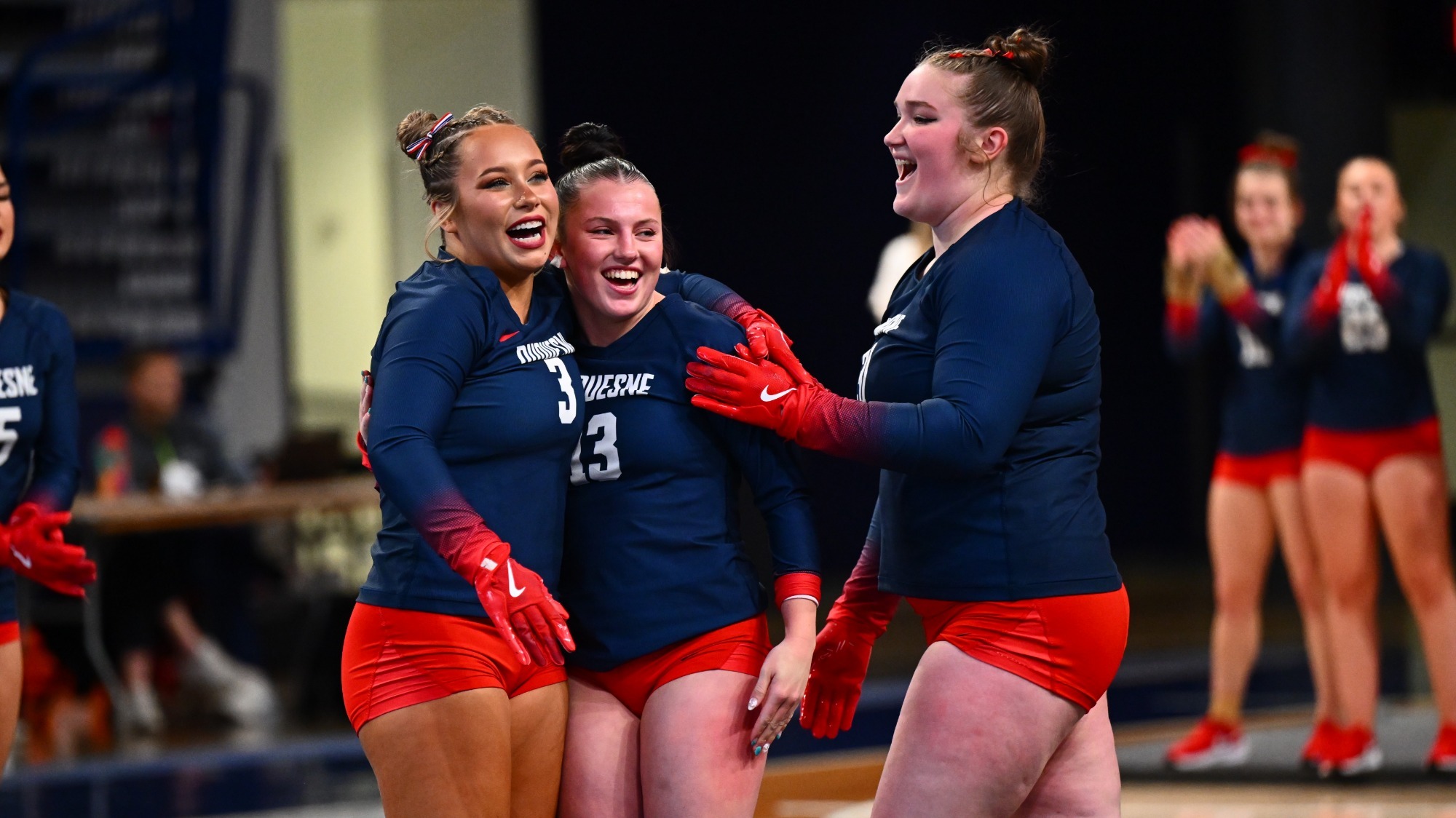 dipner and teammates at buffalo state acro meet 2025