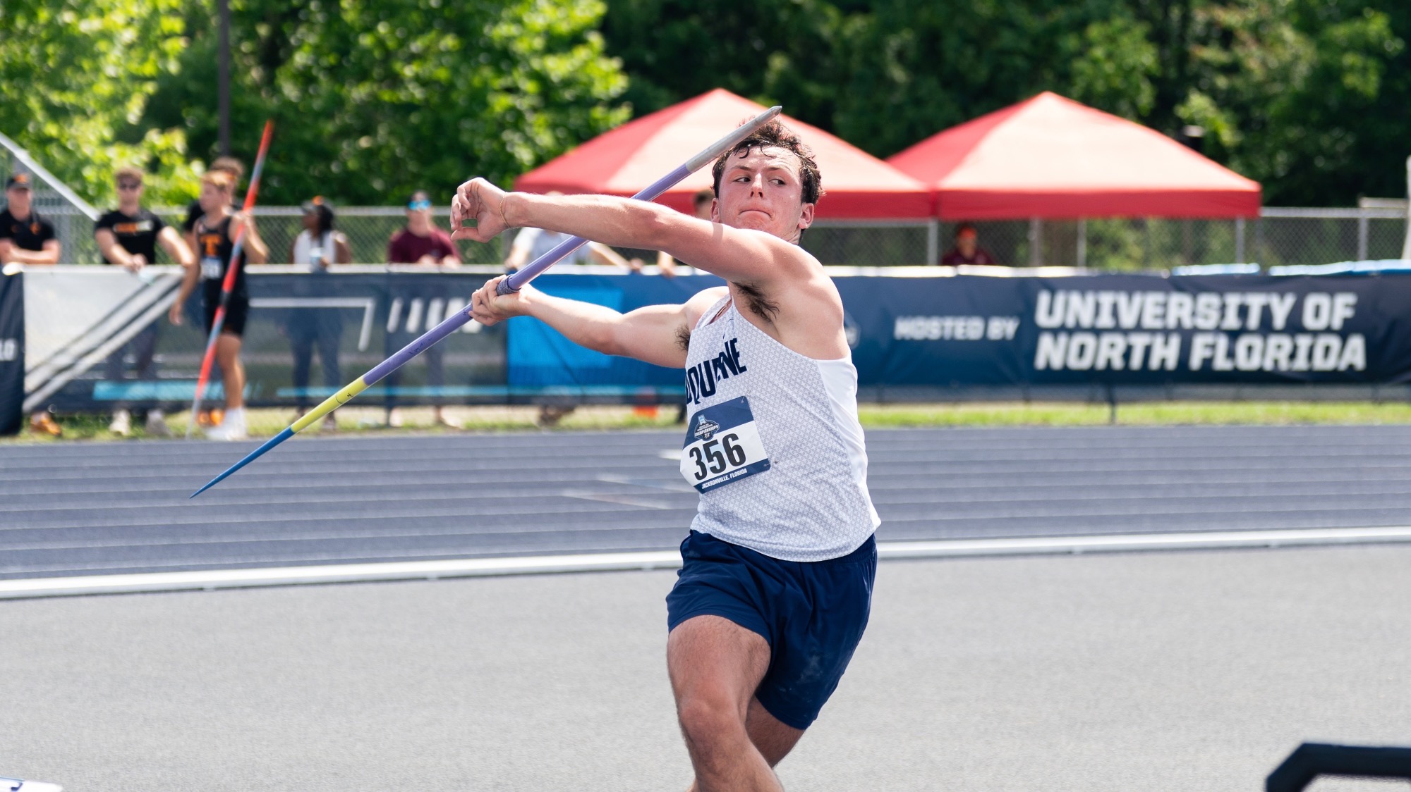 Louie Liberatore javelin throw at 2025 NCAA regionals