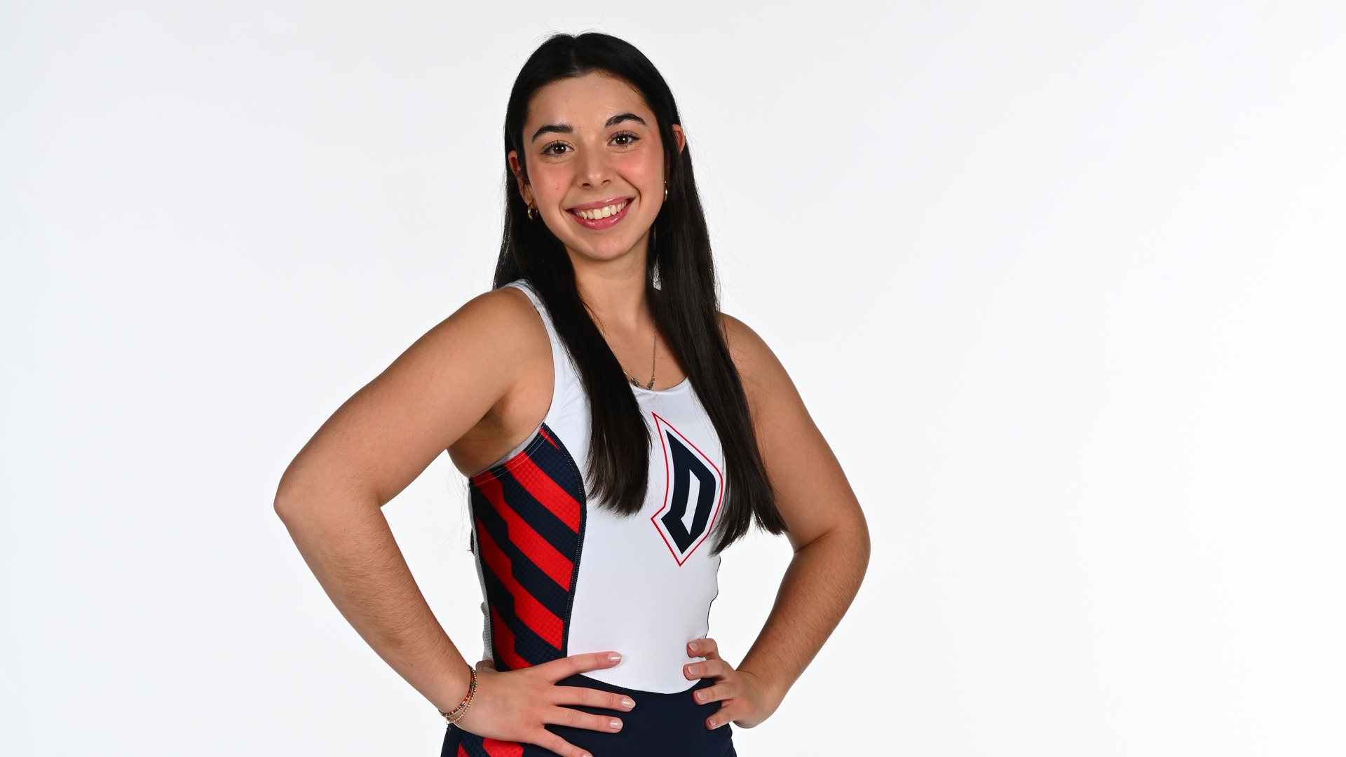 Jessica DeSaro posed white background photo from media day.