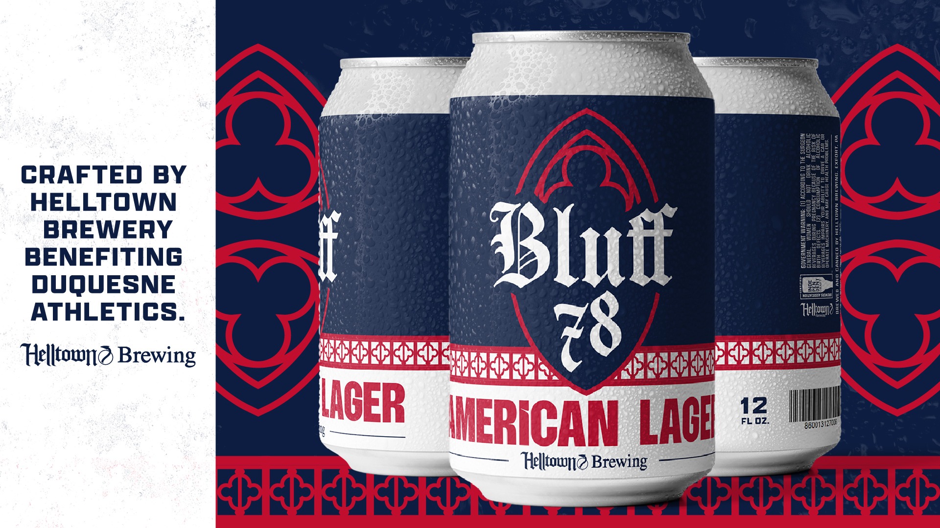 Bluff 78 Beer Crafted by Helltown Brewing Benefitting Duquesne Athletics