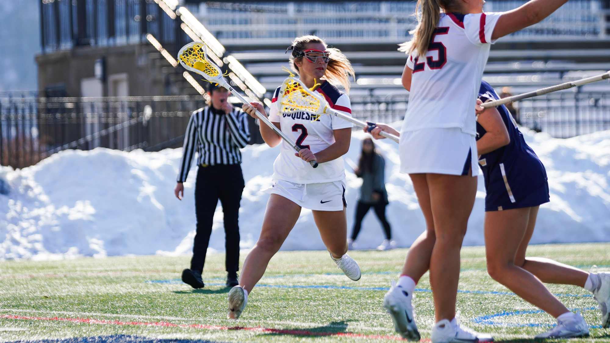 sydney girardi action vs. msmu in 2026 lax home opener