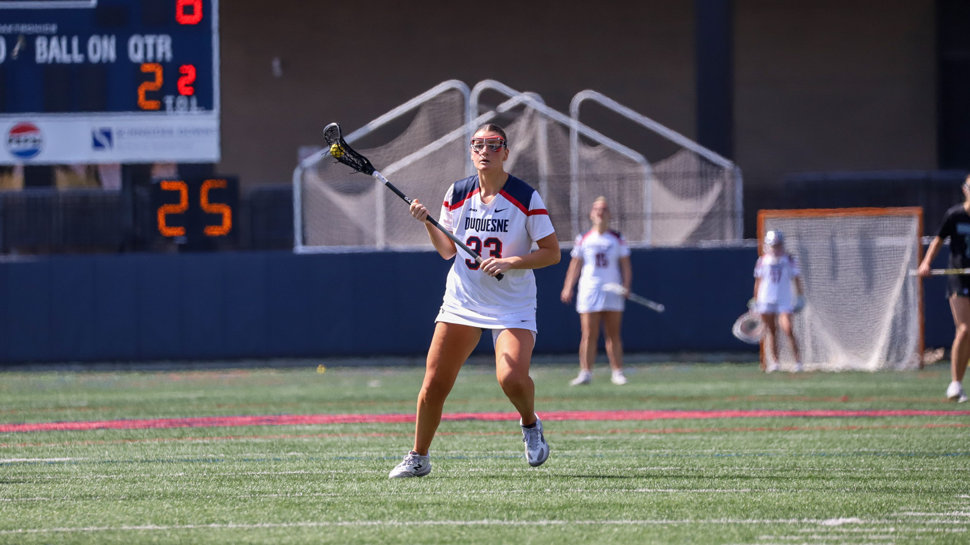 chloe holmes in action vs. GMU 2026