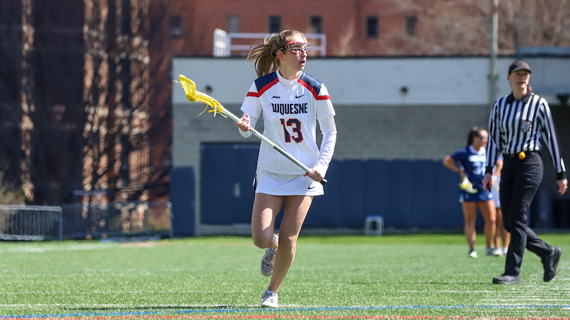 Raines runs with ball vs. URI 2026