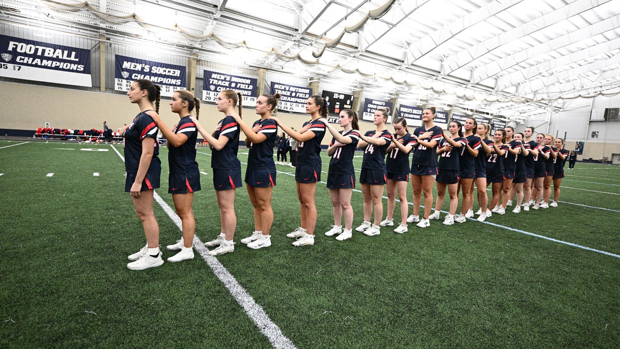WLAX stands for national anthem before Akron game 2026