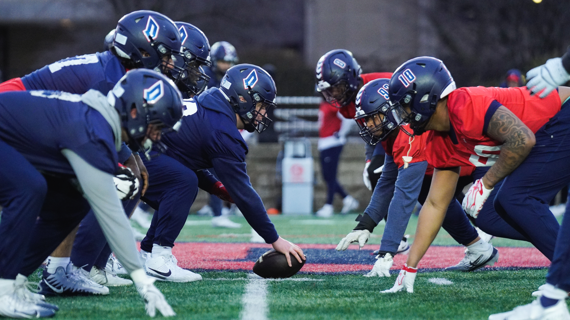 2026 duquesne football spring practice - linemen