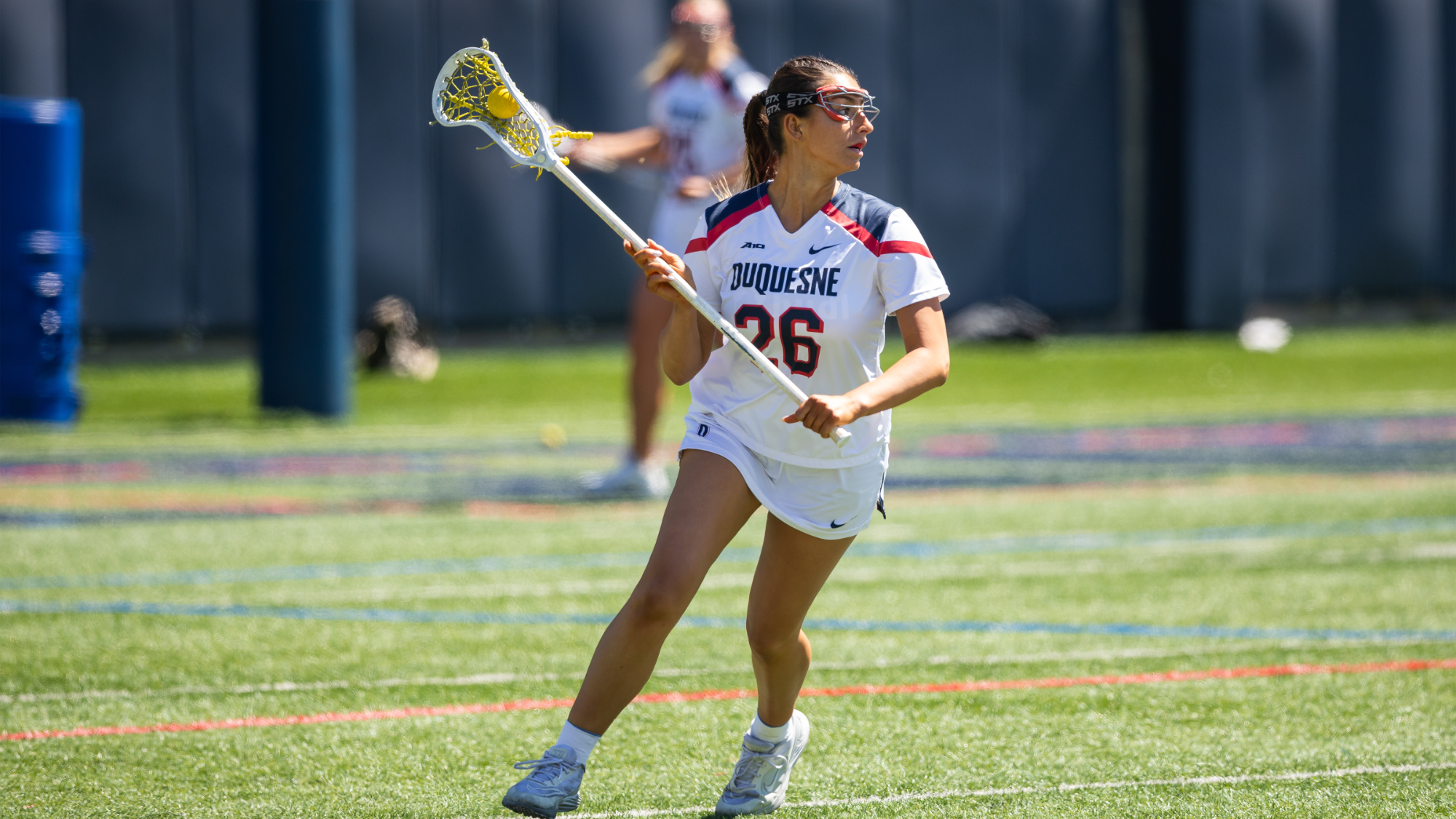 mia failla lacrosse action photo vs. La Salle 2026