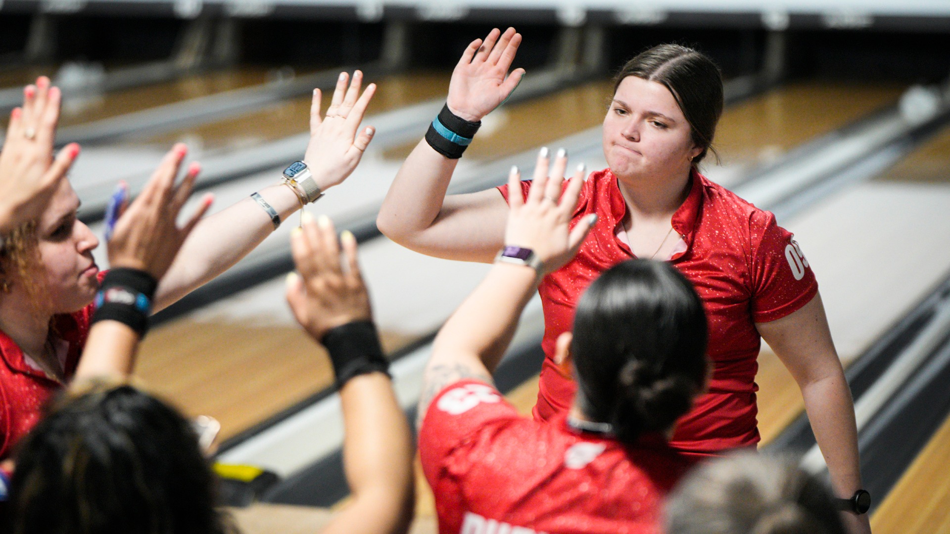 Emma Siekierski in NCAA Championship at AMF Mt. Lebanon Lanes.