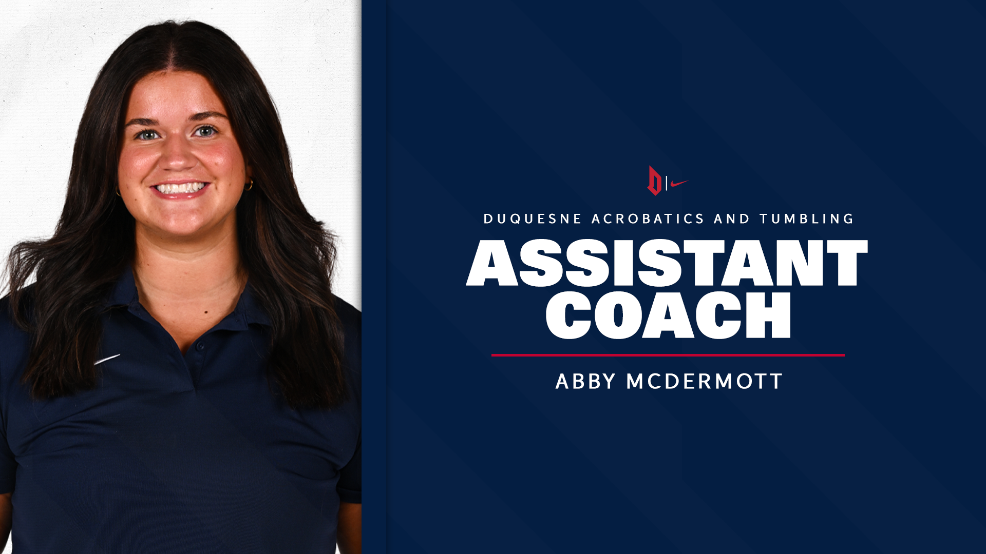 Abby McDermott Asst. Coach Graphic - 2026