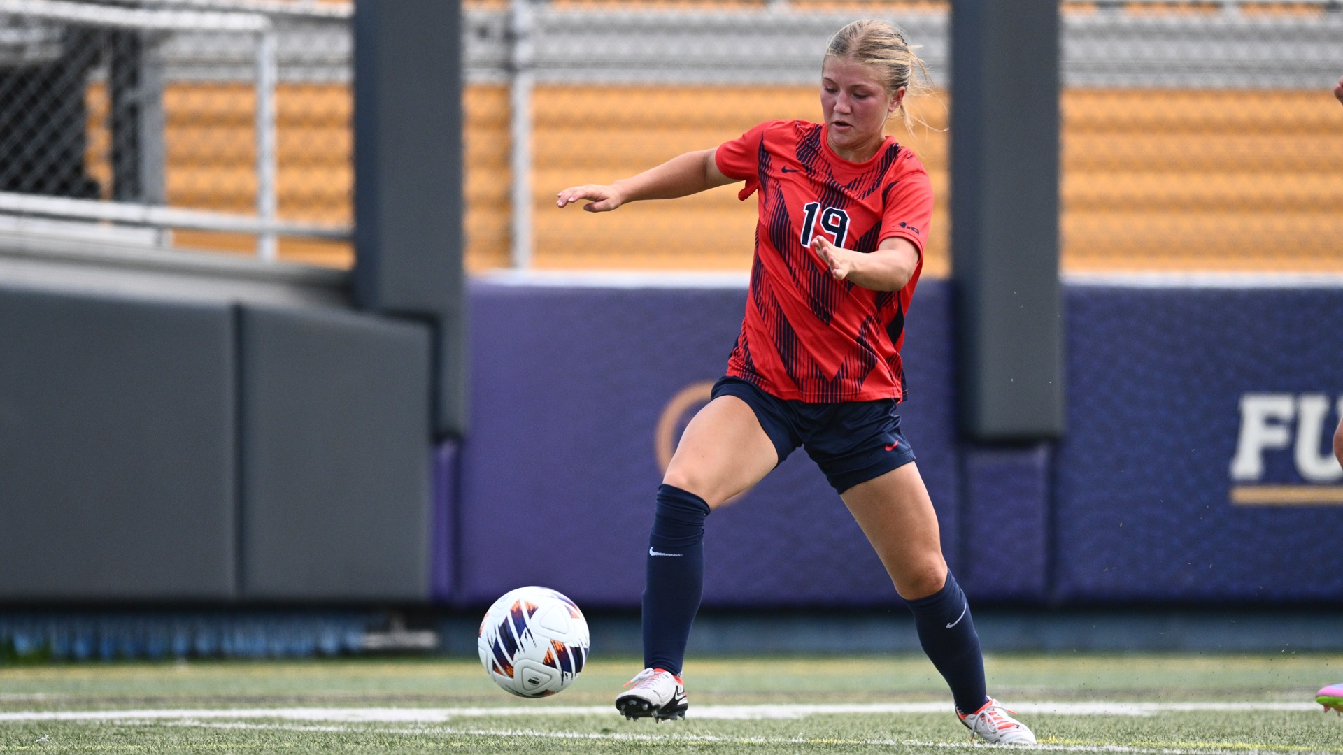 Brynn Ramsey finds open space in the 2025 season opener at Kent State.