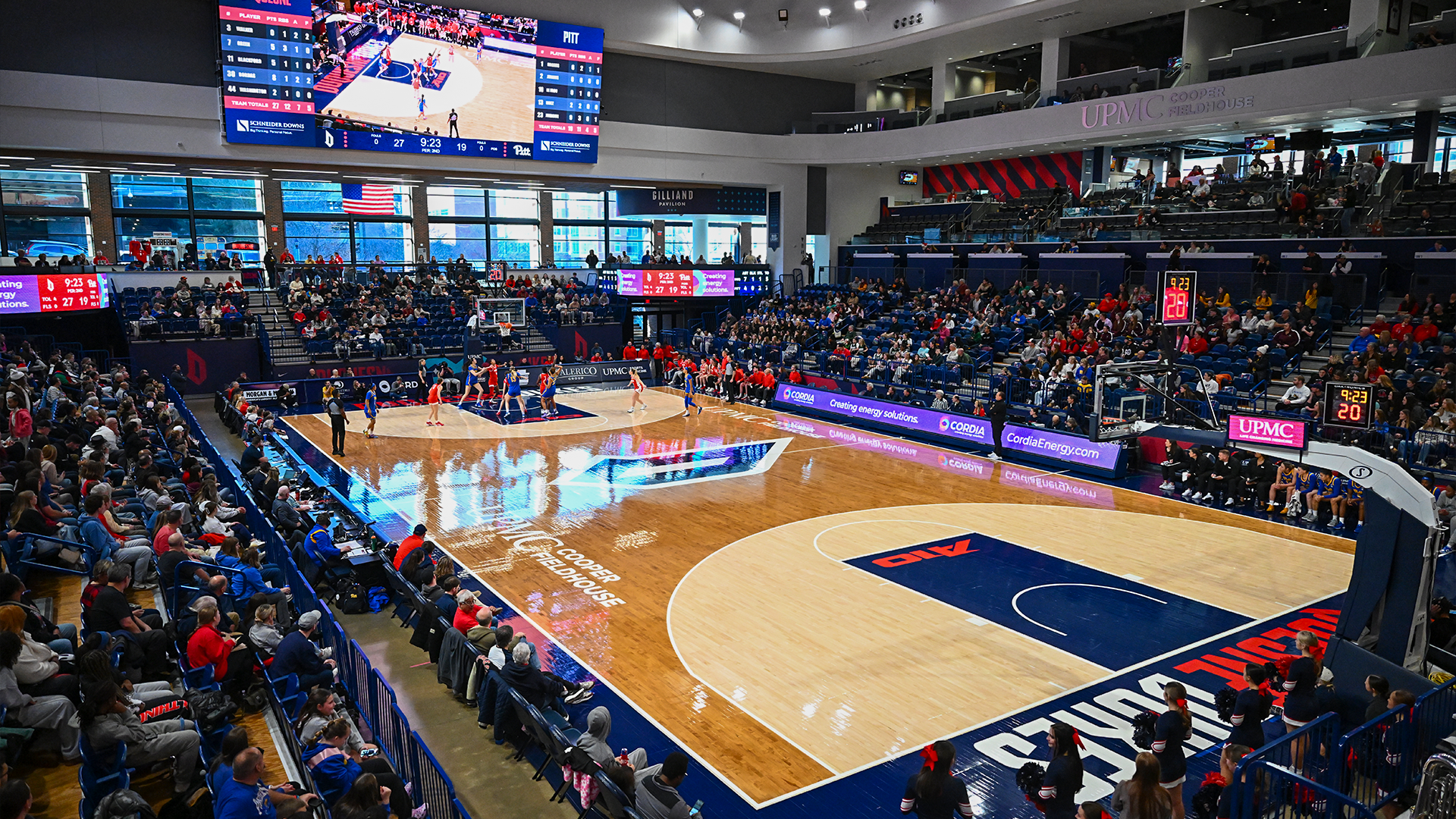 DUQ WBB vs. Pitt Arena View