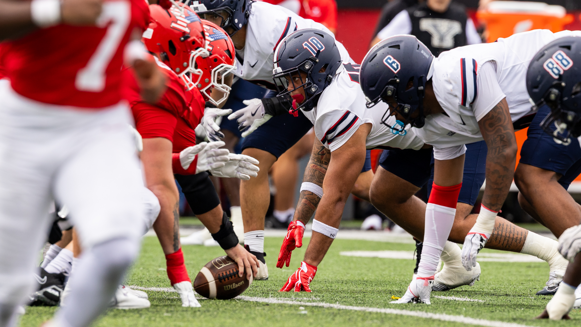Duquesne fb defensive line vs. YSU 2026
