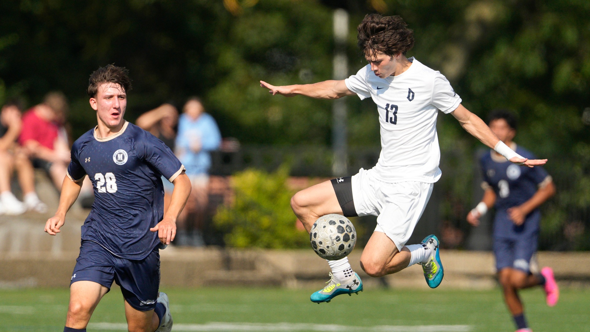 Jameson Michel vs. Mount St. Mary's at Rooney Field.