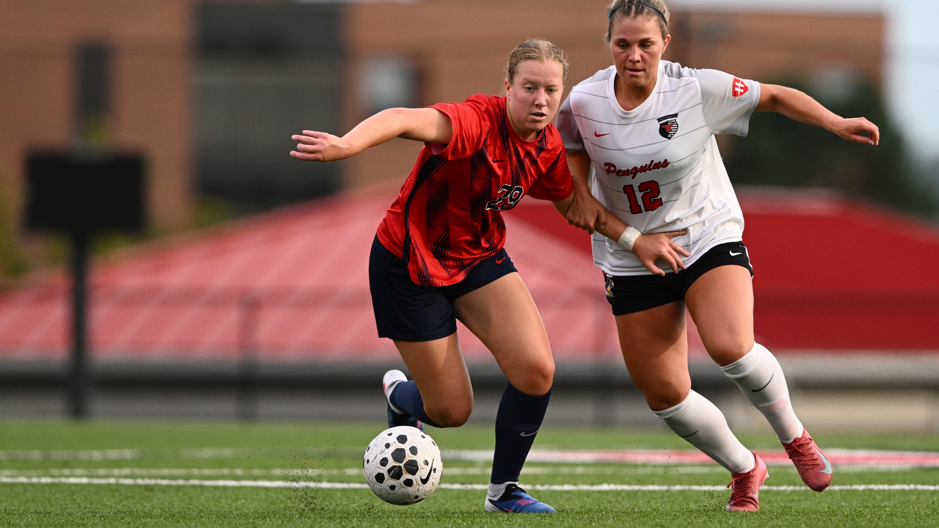 Molly Kinsella battles for a loose ball at Youngstown State.