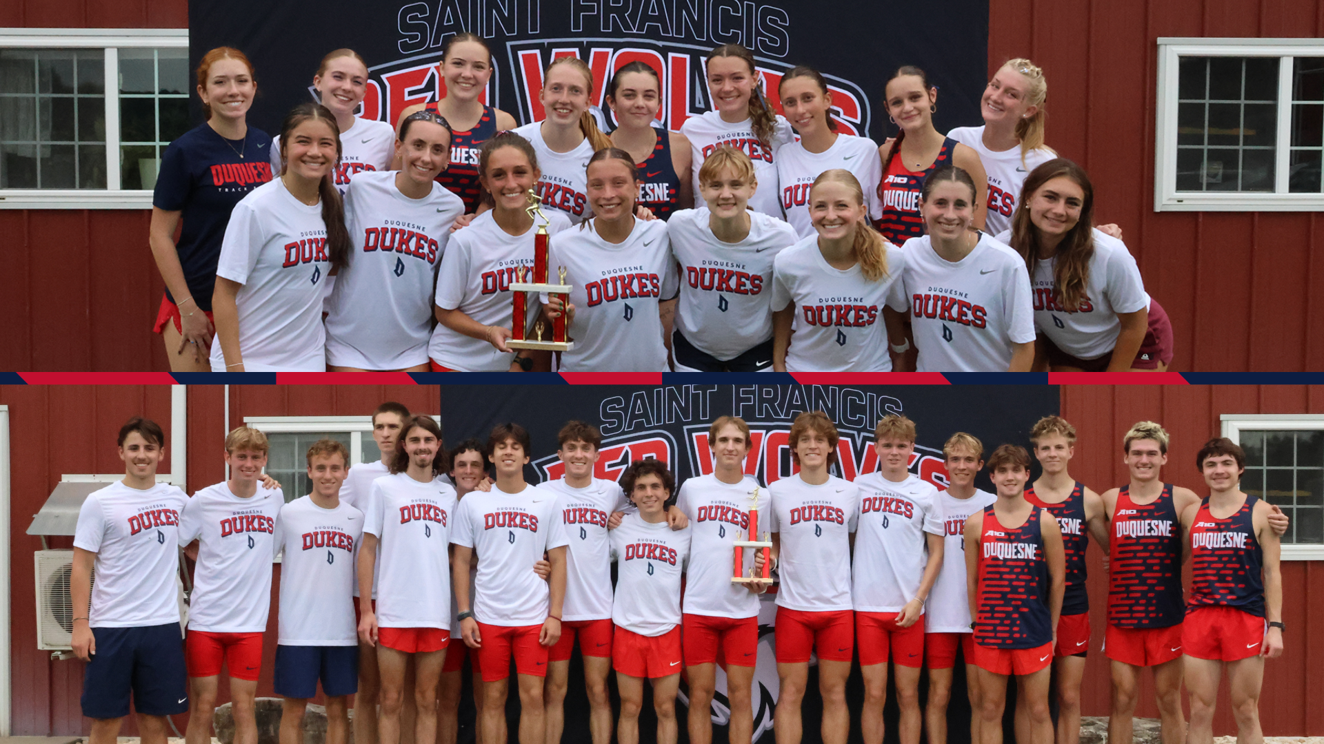 DUQXC Wins SFU Invitational Team Photos Split Screen