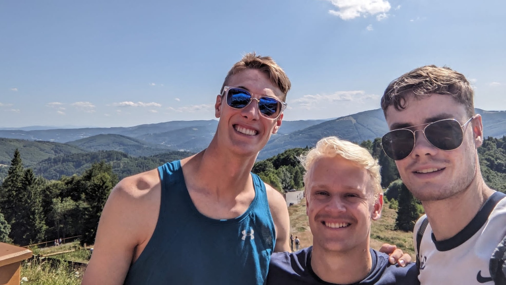 Dain Vallie and LVC students enjoying the sights in Poland