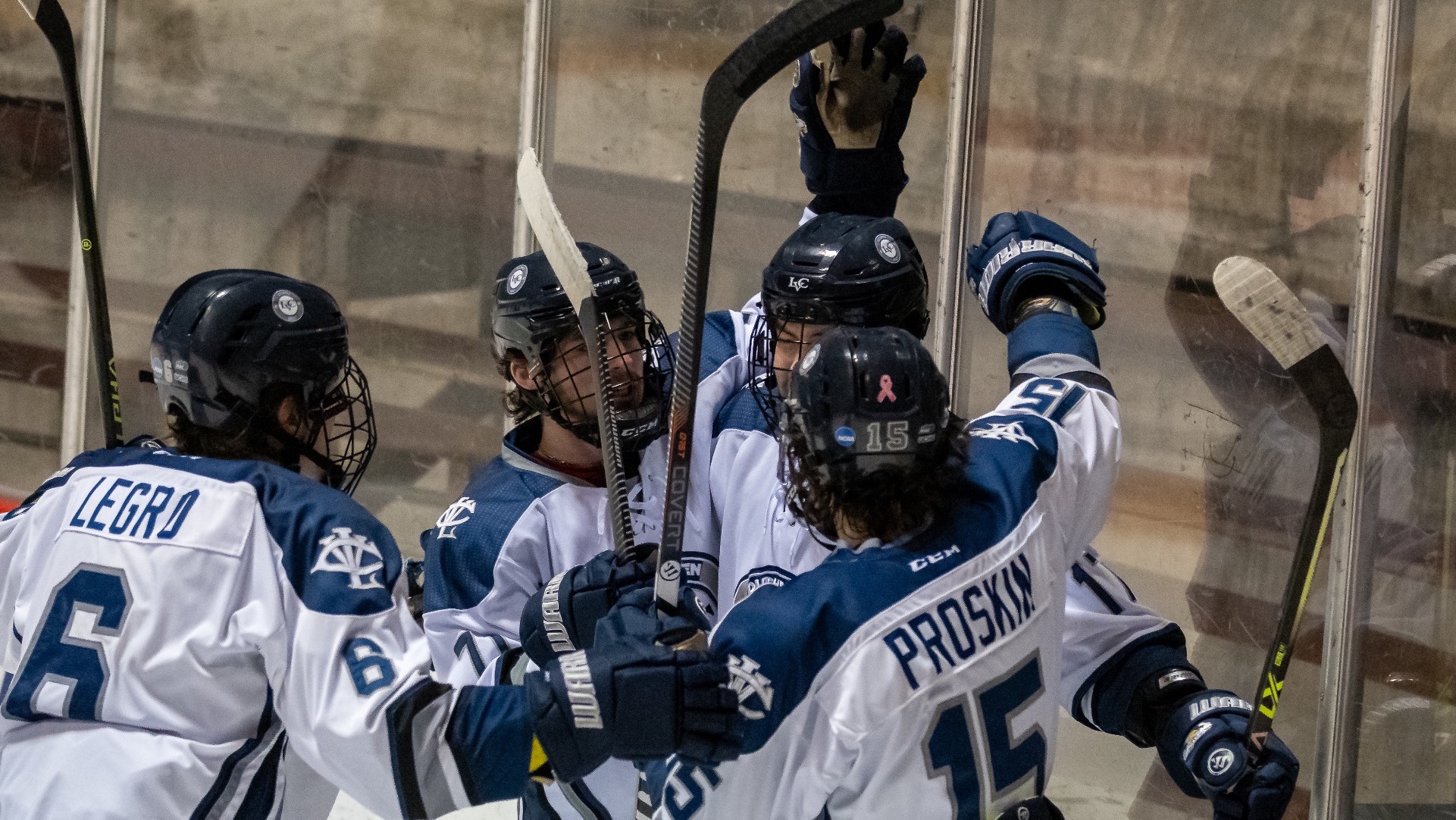 Six Players Record Points for Men’s Ice Hockey in Win Over Manhattanville Lebanon Valley