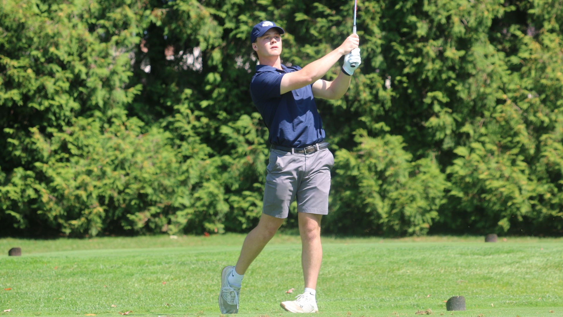Jake Bollinger watching drive