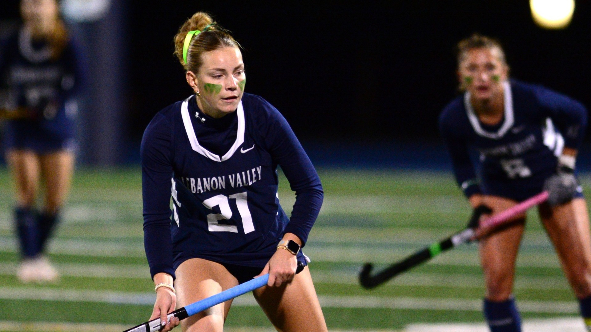 Rebecca Lane looking waiting for ball to make a play