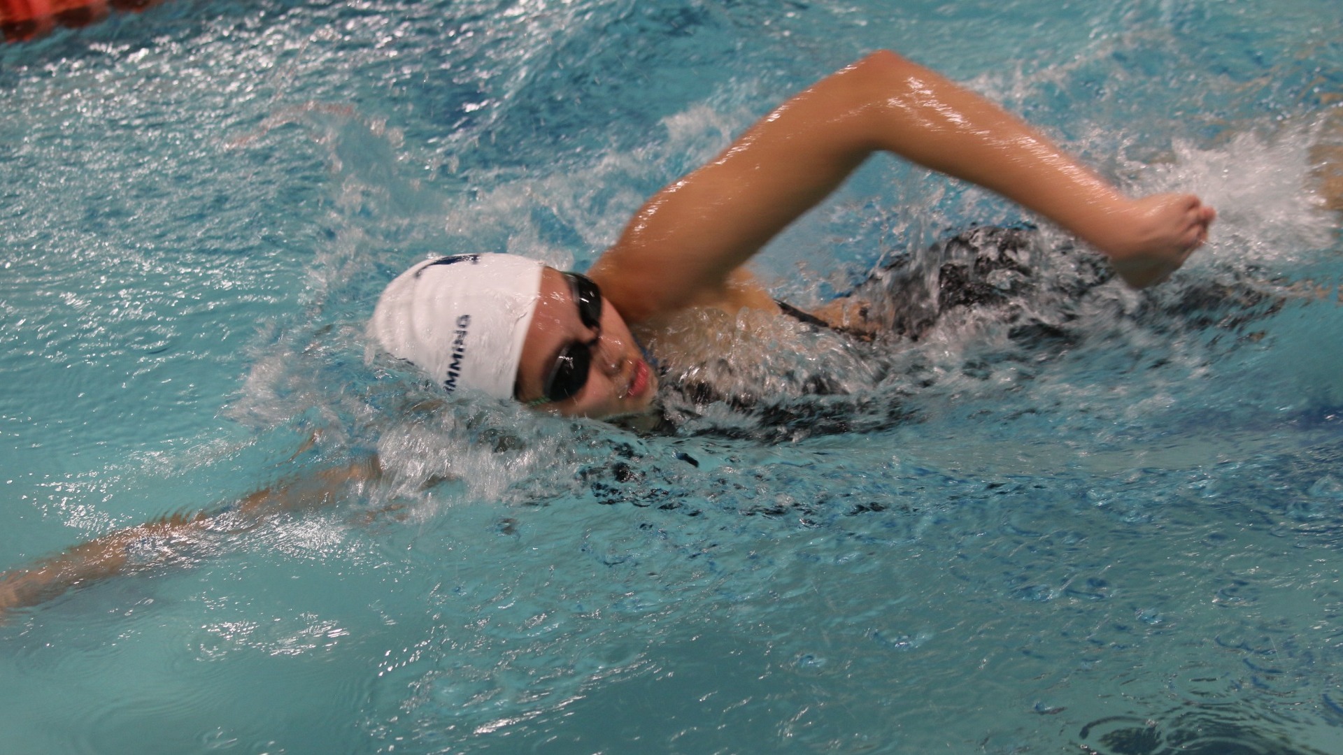 Marina Weidman swimming freestyle leg on IM