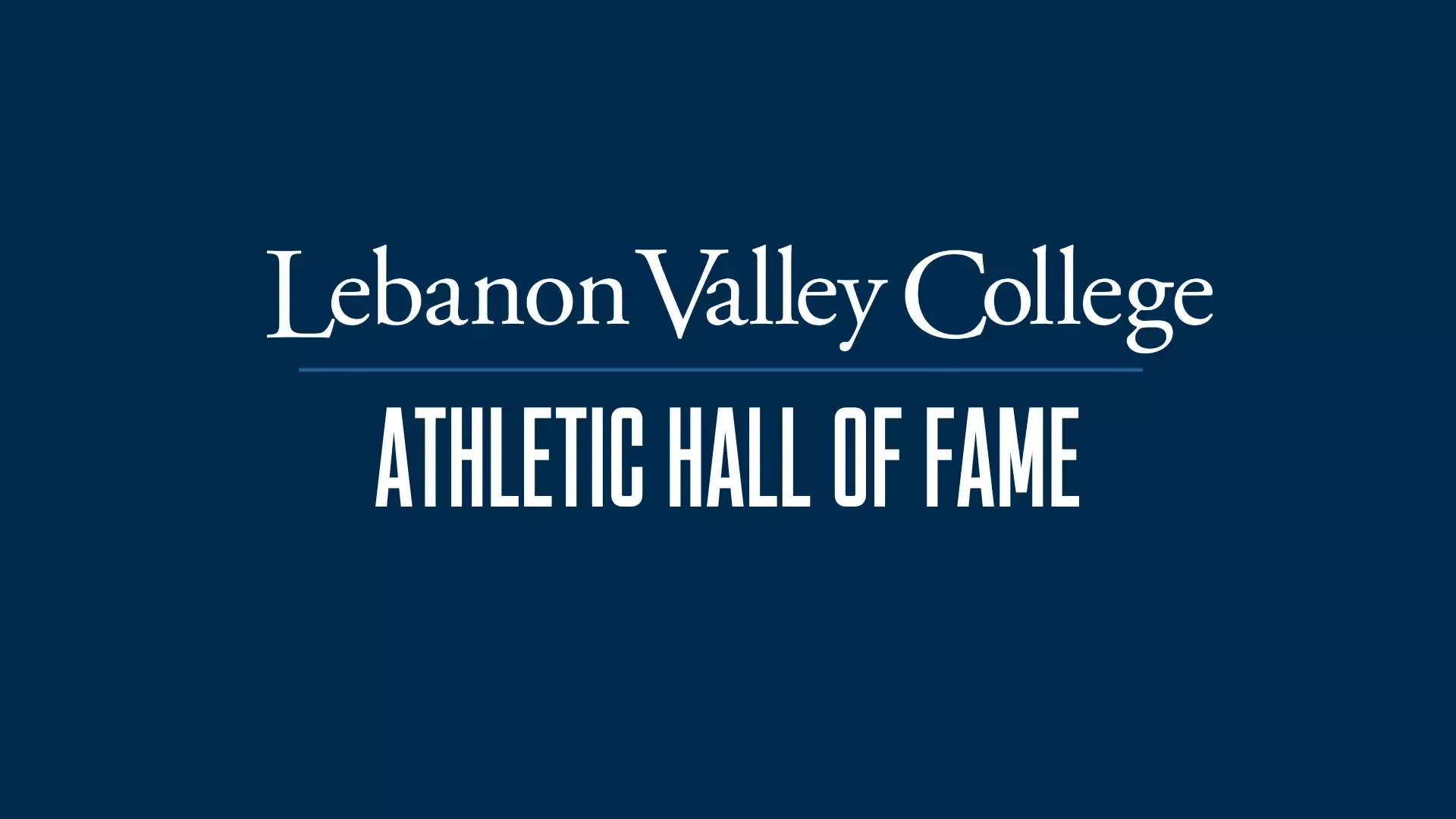 Athletic Hall of Fame header
