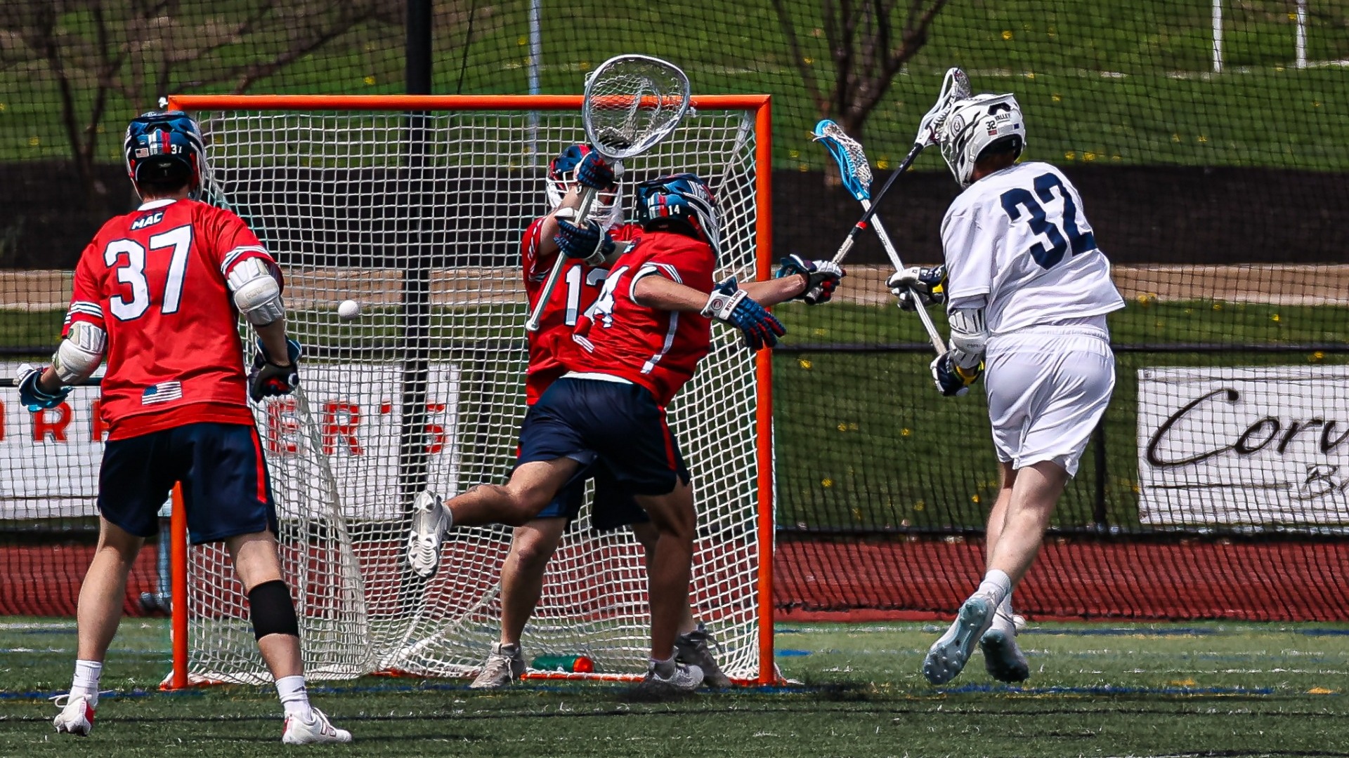 Ethan Keenan scoring goal