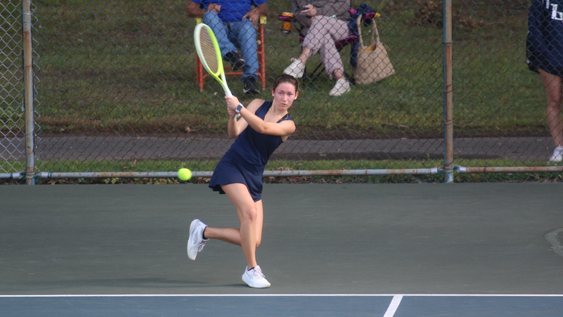 Megan Martin with forehand return