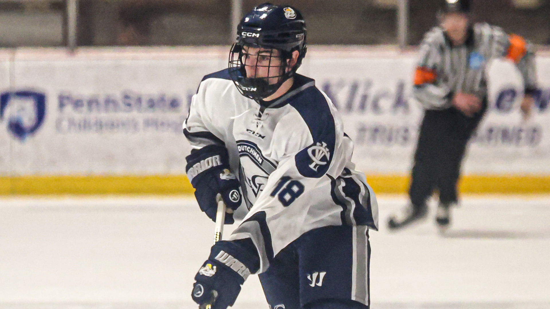 Cody Walker looks for the puck