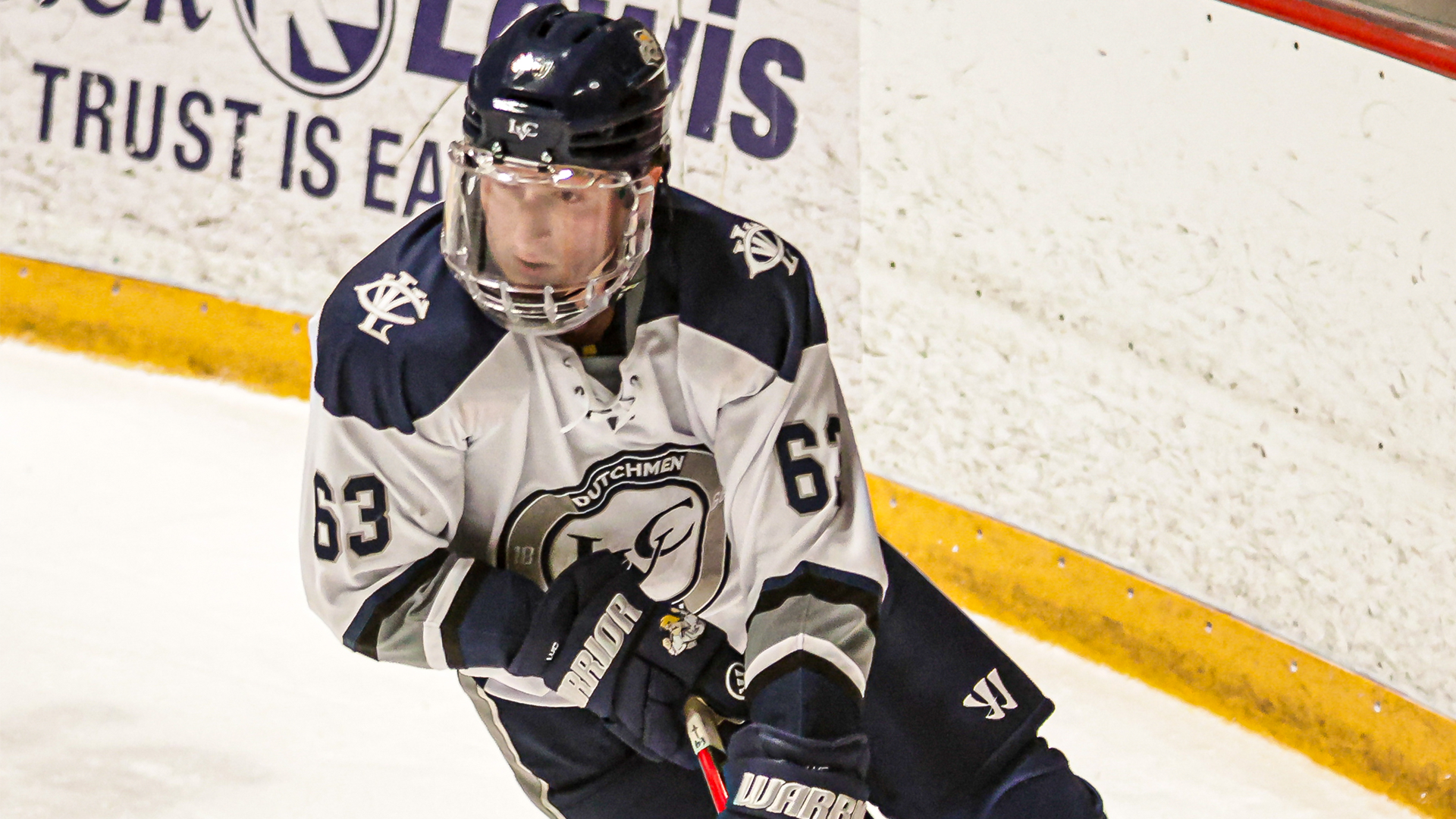 Anton Petrovskiy skates toward the puck