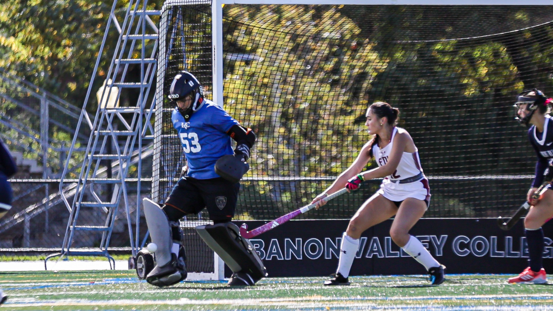 Ella Weidenhammer kicking away ball