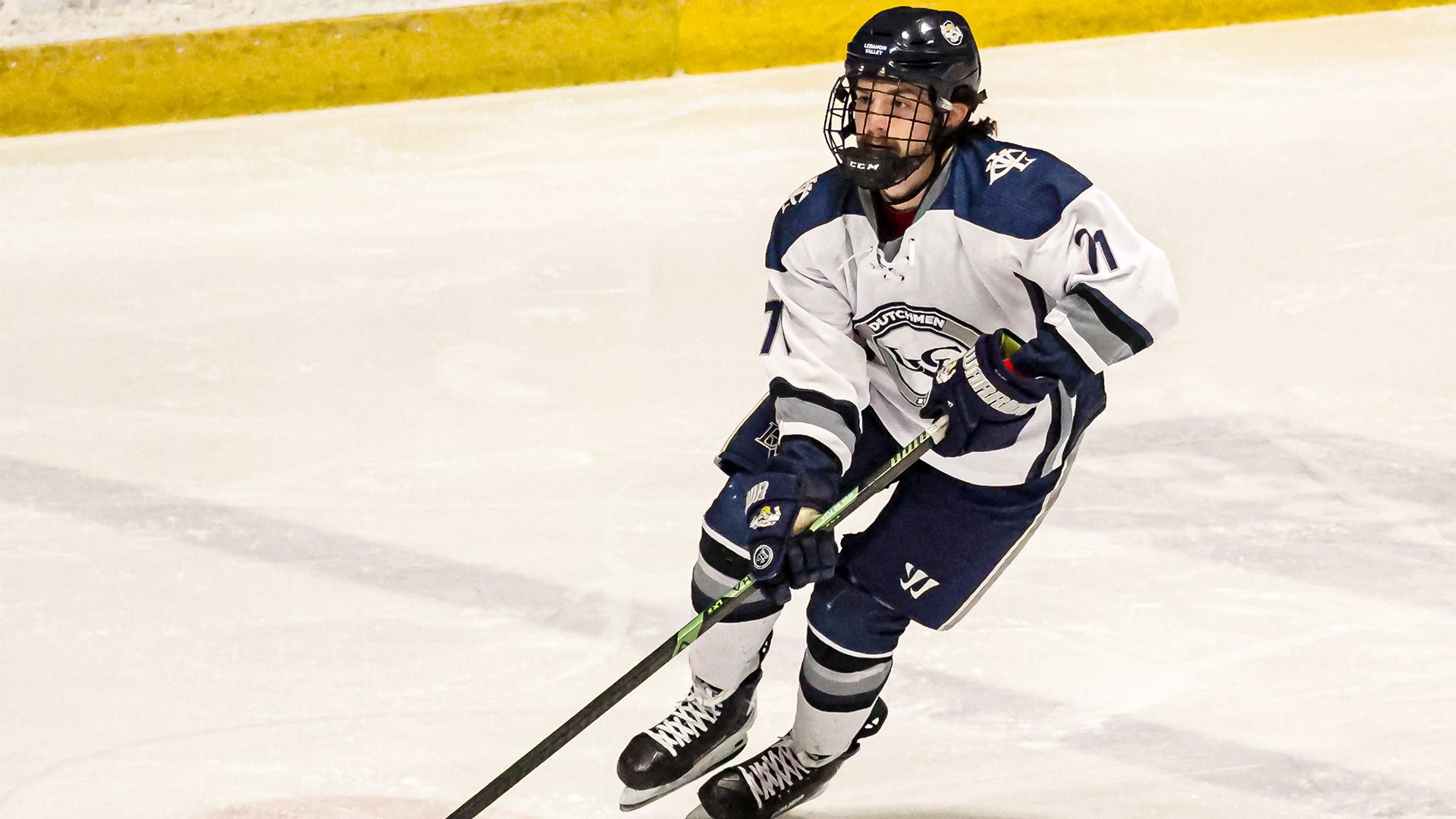 John King looks toward the net